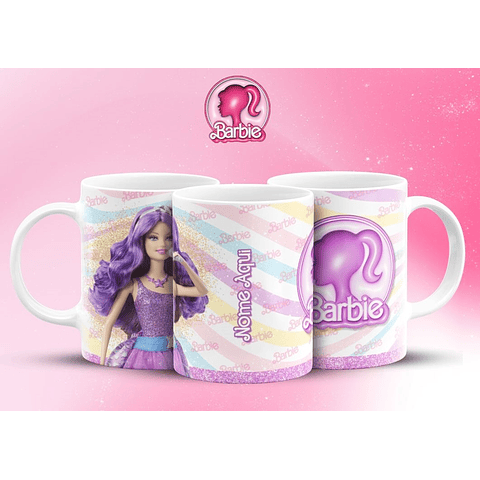 16 Artes Canecas Barbie Frases em Jpg