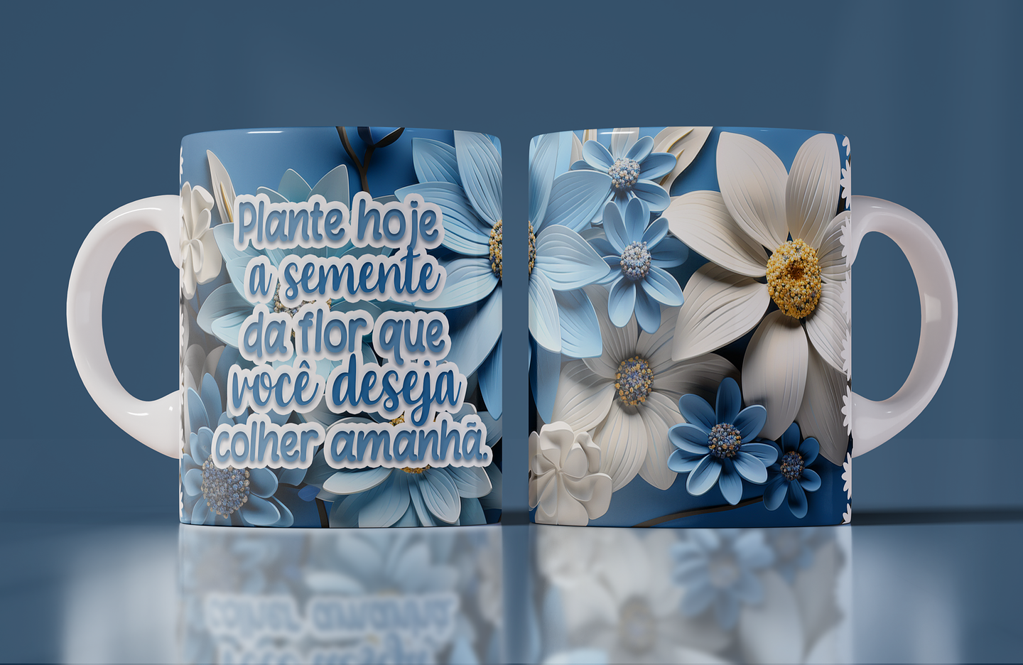 15 Artes Canecas Flores 3d em Photoshop 6
