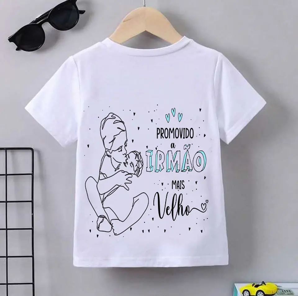 4 Artes Camisa Promovido a Irmão e Irmã Arquivo em CorelDraw 3