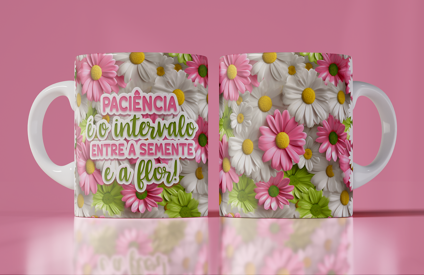 15 Artes Canecas Flores 3d em Photoshop 7