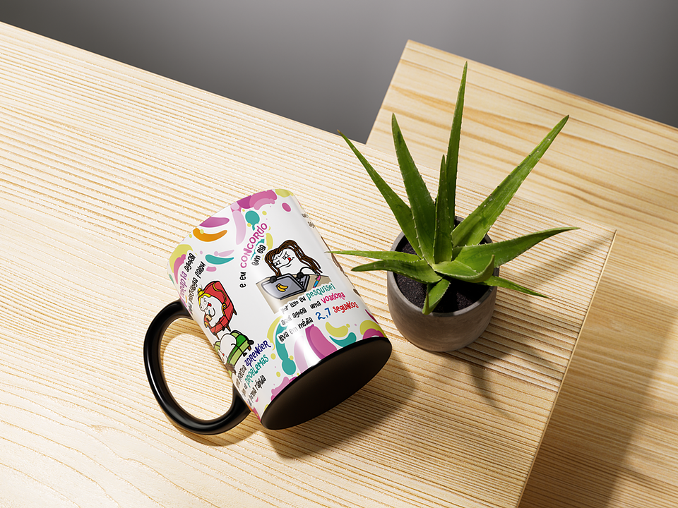 Arte Caneca Sai da Terapia agora e minha Psicóloga falou... Conselho de Piscologa Png 4