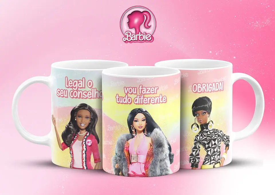 16 Artes Canecas Barbie Frases em Jpg 13