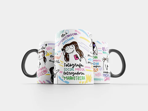 Arte Caneca Olha ela a Empreendedora Dona Proprietária Arquivo Png