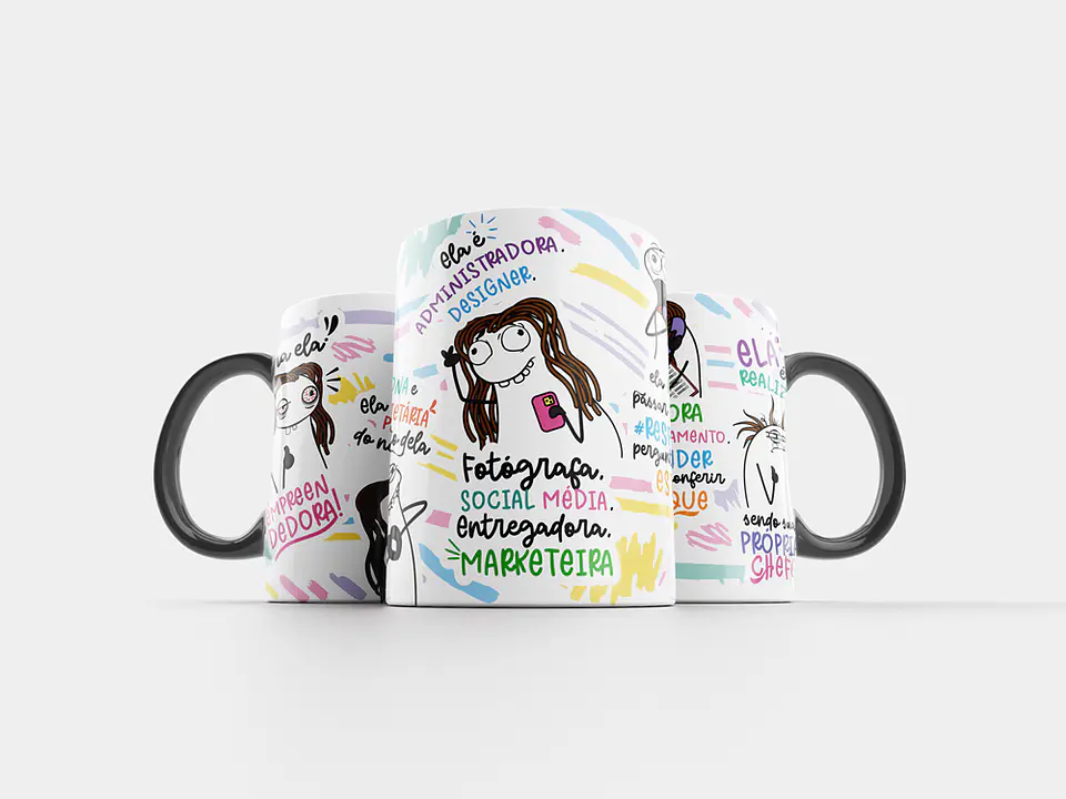 Arte Caneca Olha ela a Empreendedora Dona Proprietária Arquivo Png 1