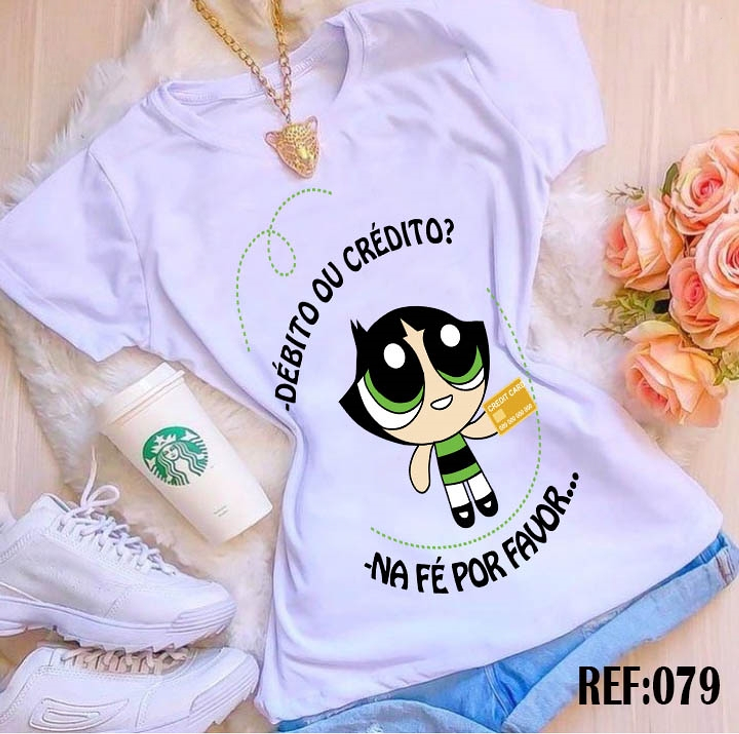 10 Artes Camisa Docinho Meninas Super Poderosas Arquivo em CorelDraw 2