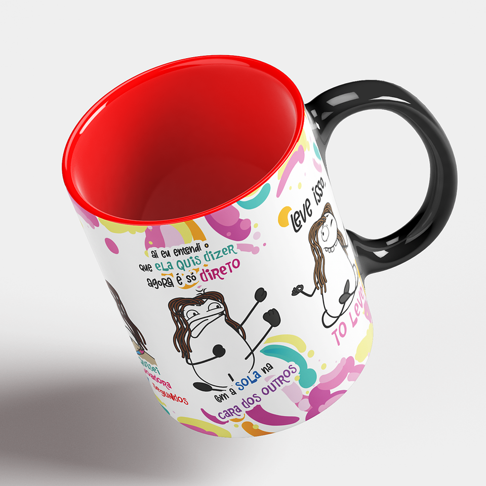 Arte Caneca Sai da Terapia agora e minha Psicóloga falou... Conselho de Piscologa Png 6