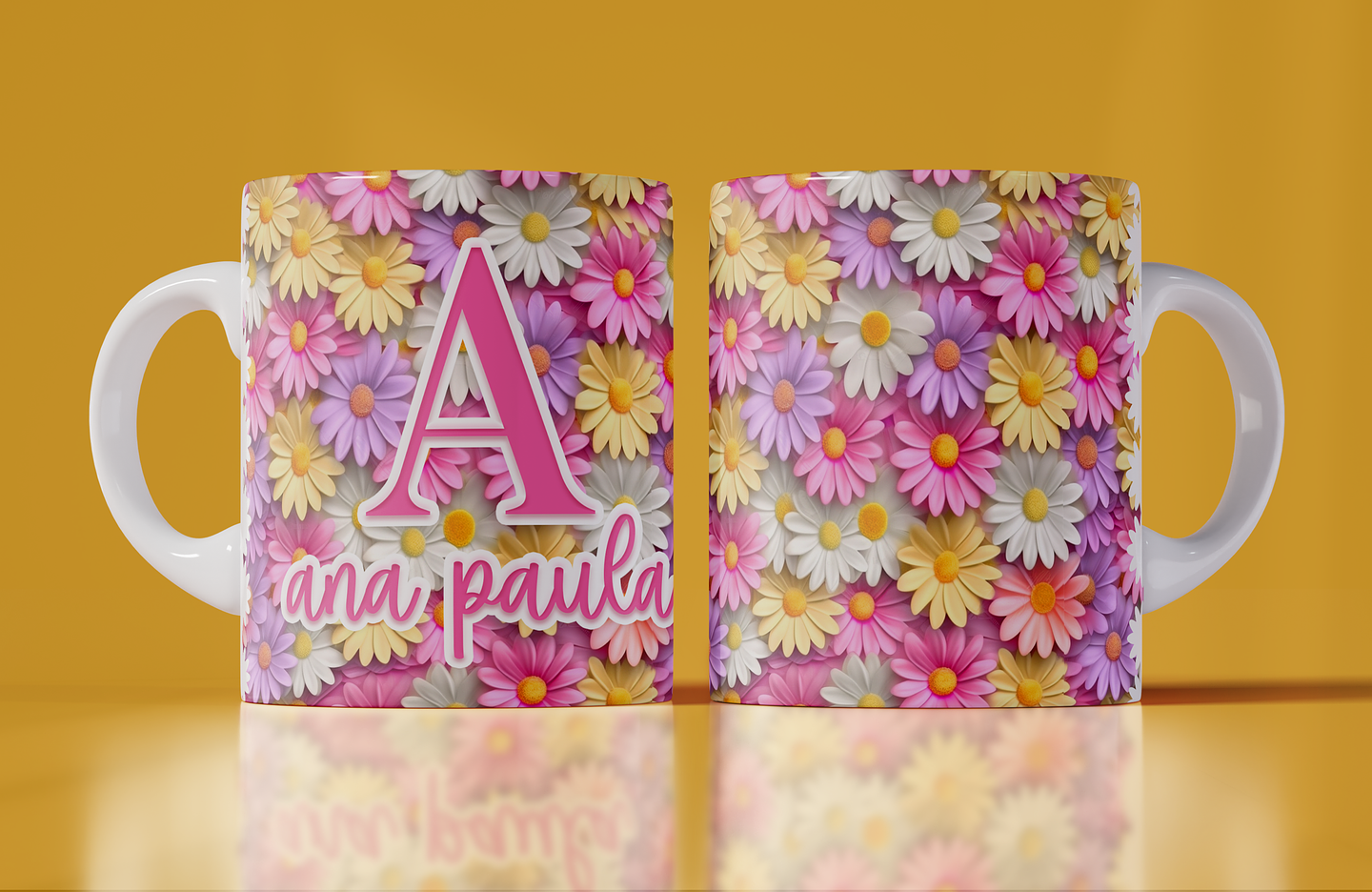 15 Artes Canecas Flores 3d em Photoshop 11