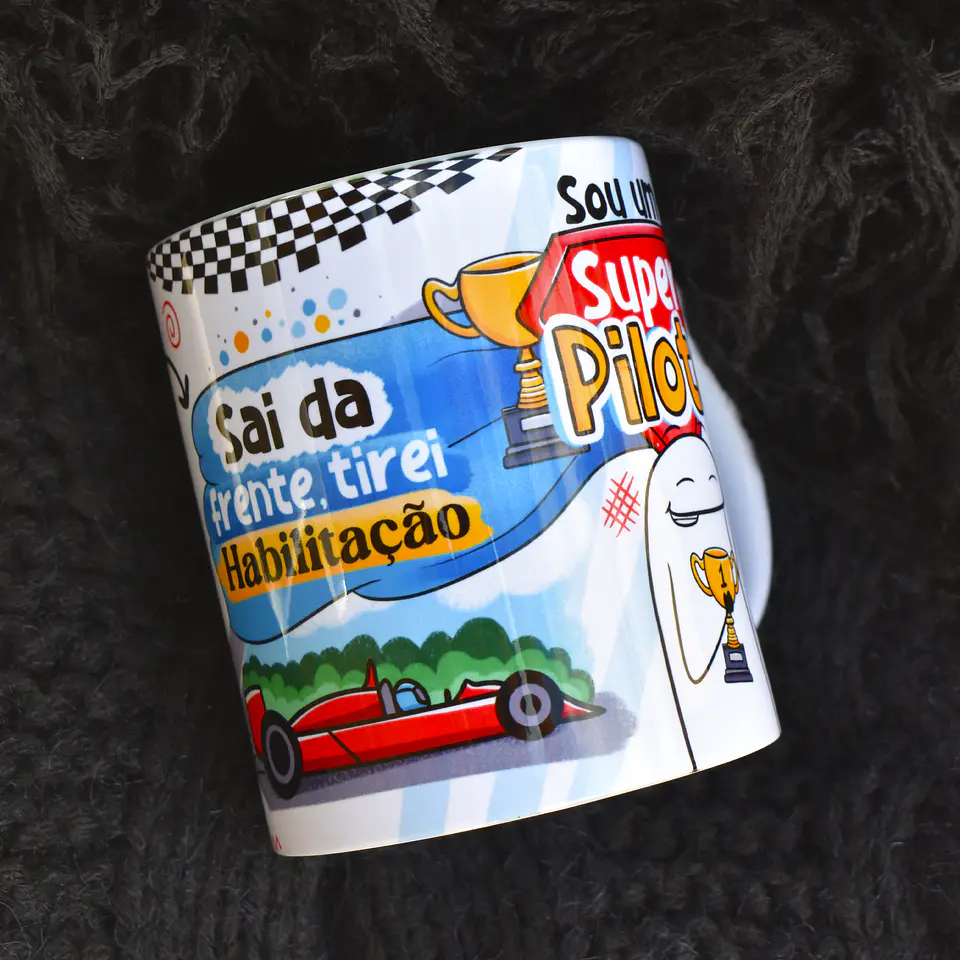 Artes para Caneca Flork Motorista Habilitado Arquivos Png  4