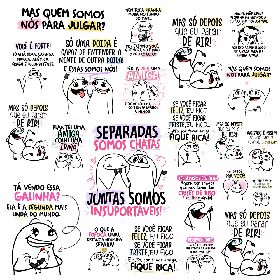 Arte Caneca Flork Amigas Amizade Arquivos Sublimação Png 3