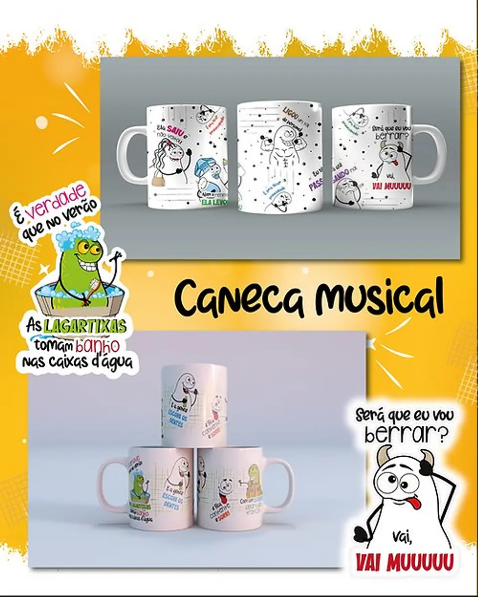 22 Artes Canecas Flork Boladão Frases Engraçadas em Png 2