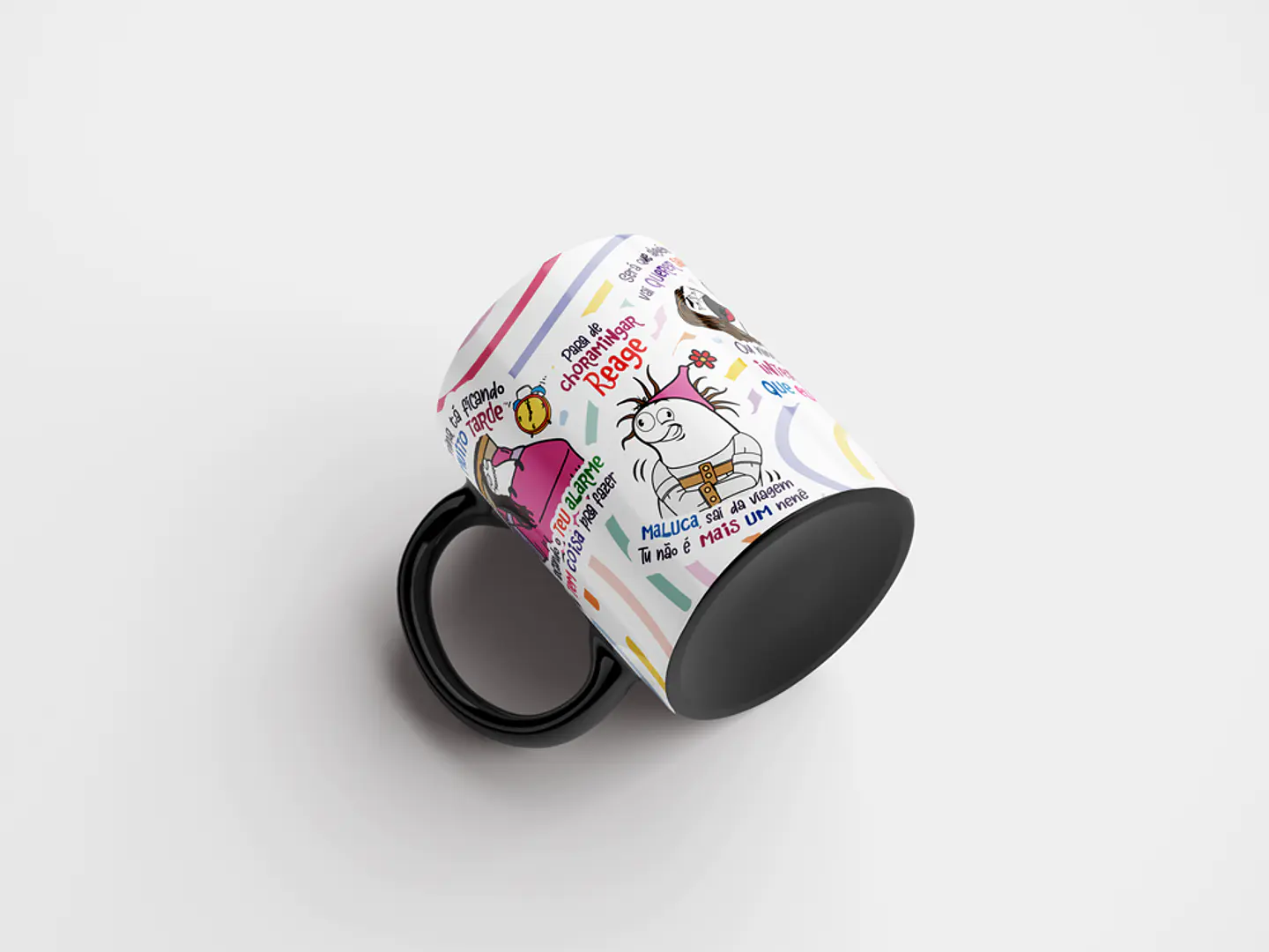 Arte Caneca Menina tá fincando Muito Tarde... Luisa Sonsa Menina Png 5