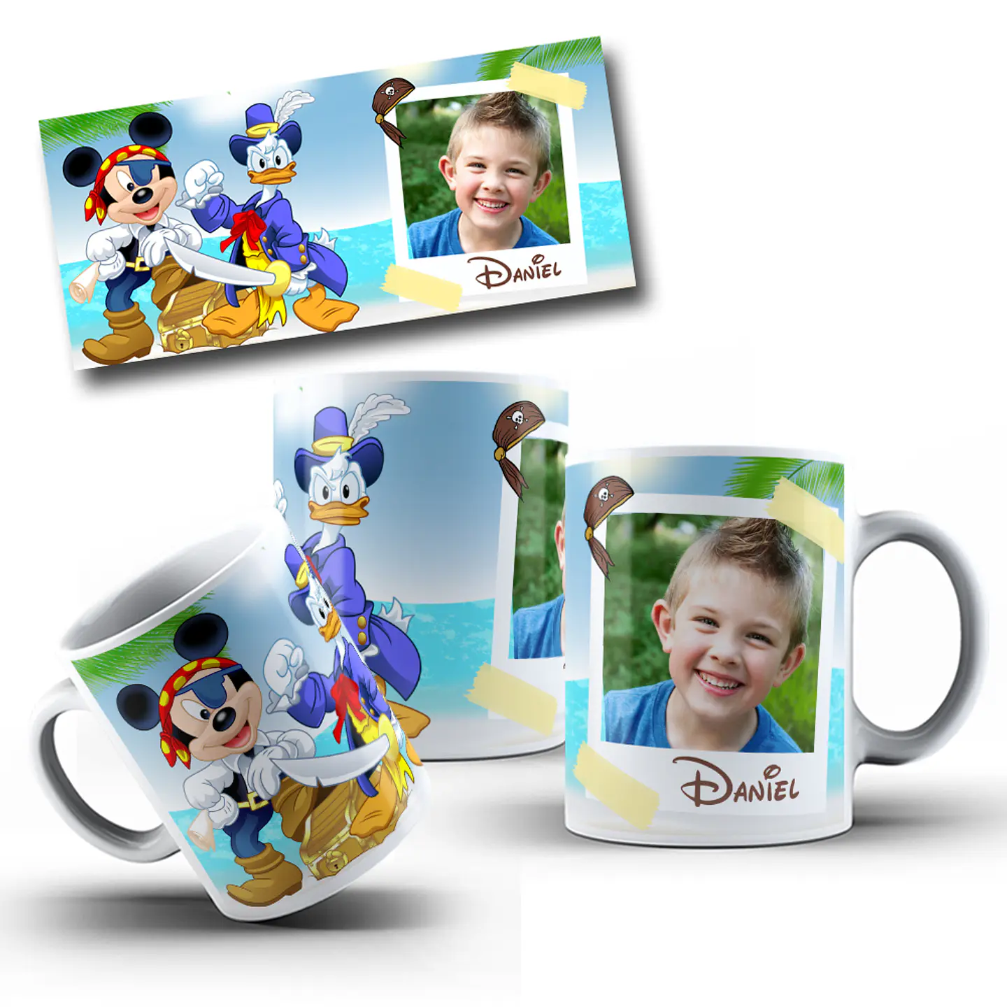 10 Artes Caneca Mickey Pirata Arquivo em CorelDraw  4