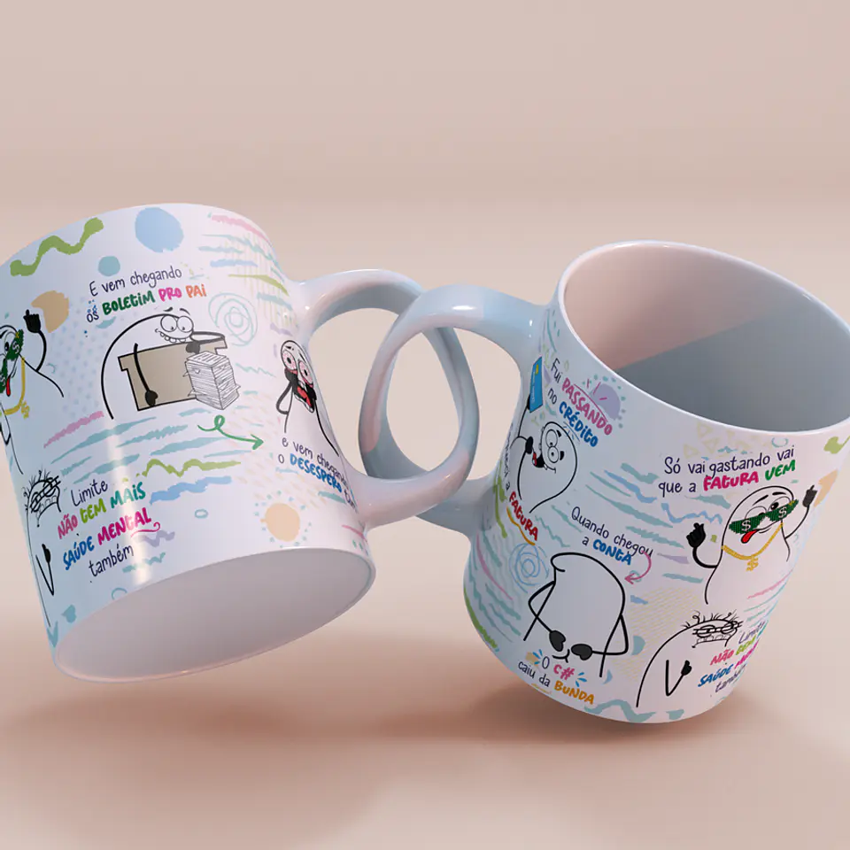 Arte caneca Fui Passando na Fatura - Esqueci a fatura o c# caiu da bunda Png 9