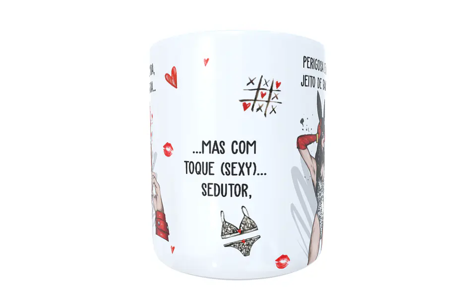 Arte para Caneca Perigosa e linda, jeito de bandida Arquivos Sublimação 4