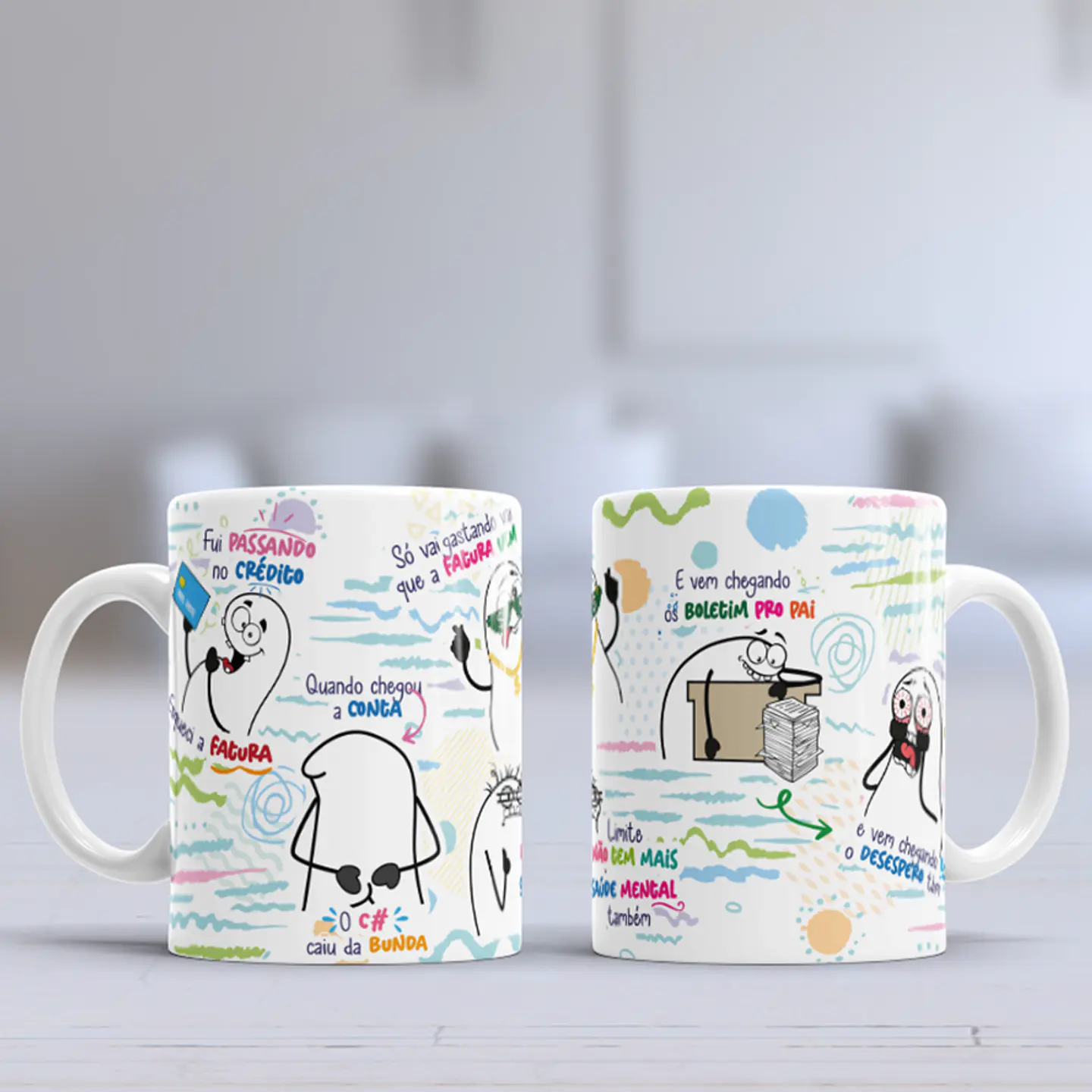 Arte caneca Fui Passando na Fatura - Esqueci a fatura o c# caiu da bunda Png 10