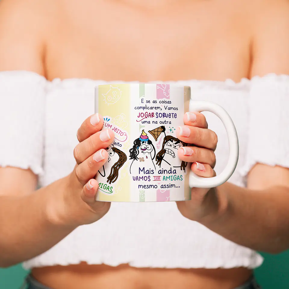 Arte Caneca Eu vou ser sua Amiga pelo resto de nossas vidas - Amigas para Sempre Png 2