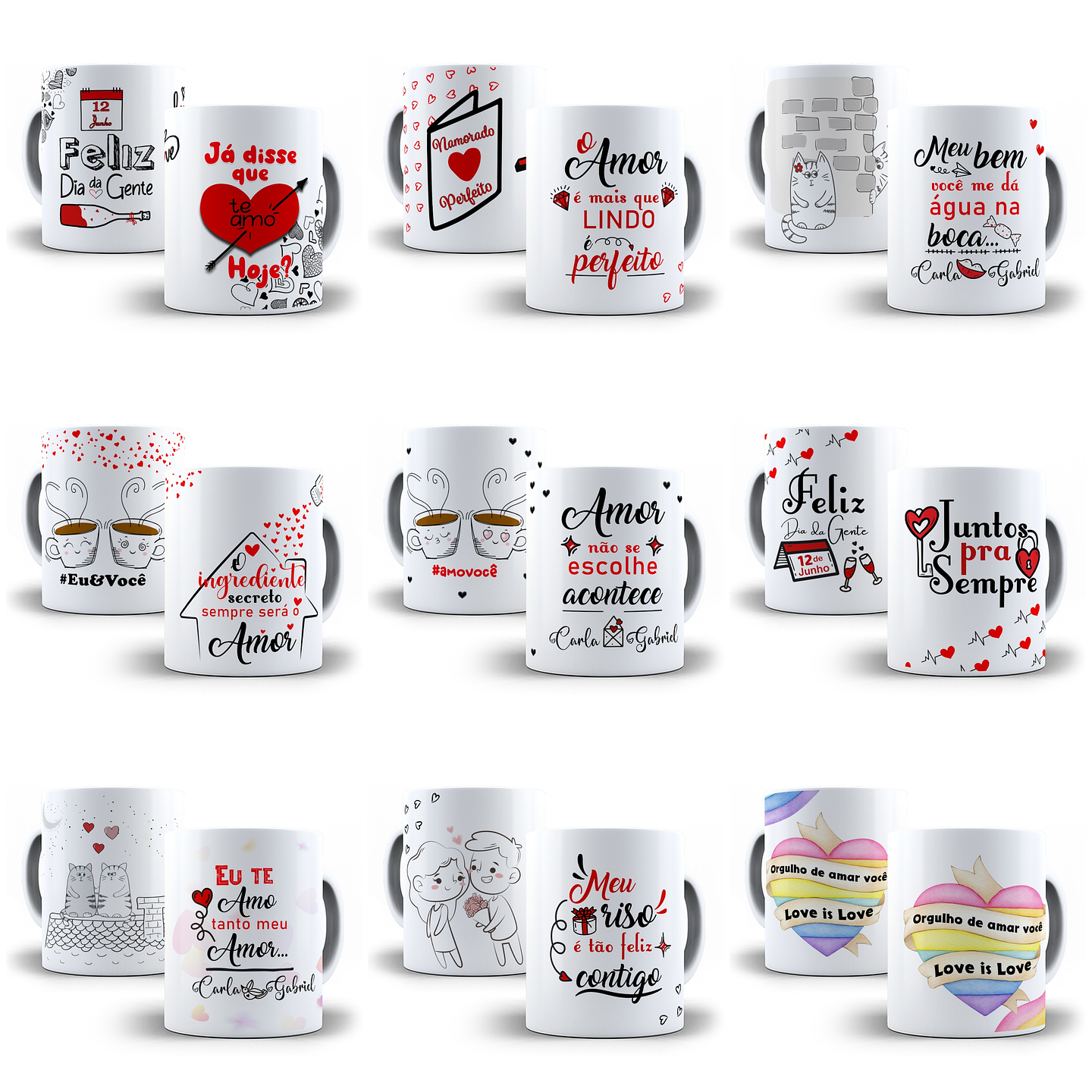 49 Artes para Caneca e Azulejo Dia dos Namorados em Photoshop 1