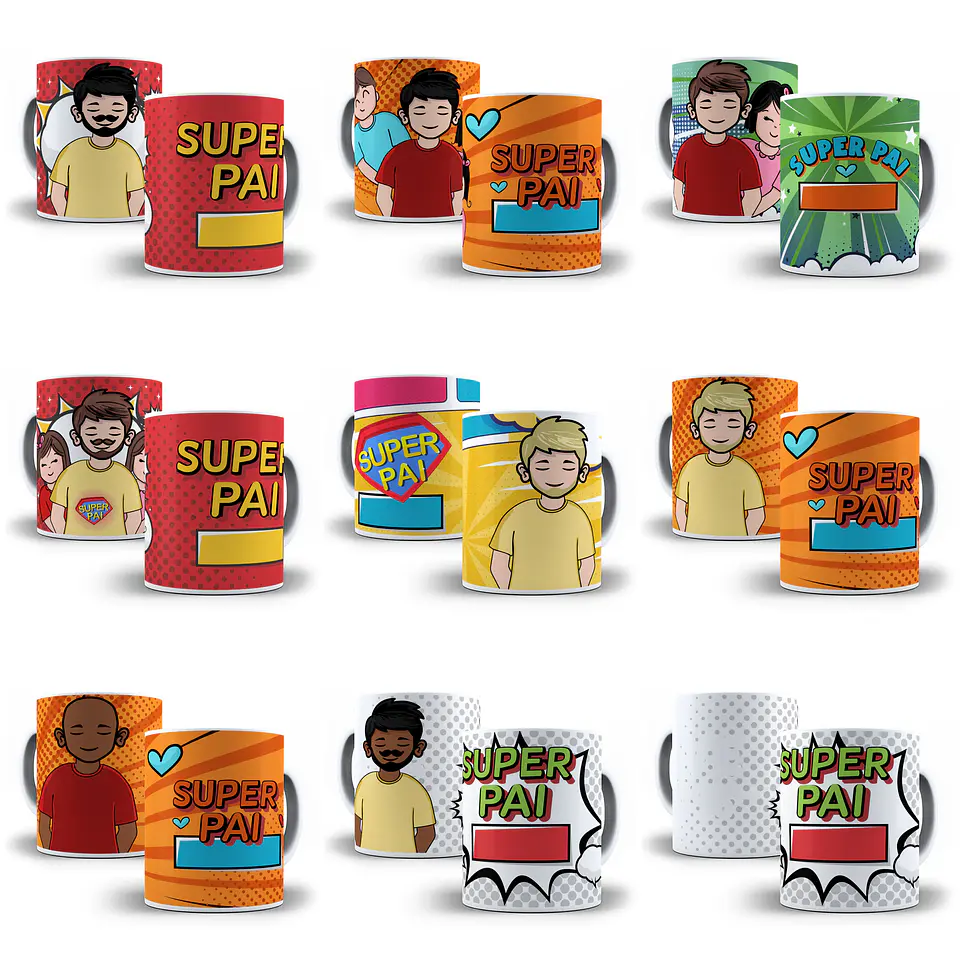 100 Artes Canecas Dia dos Pais em Jpg 2