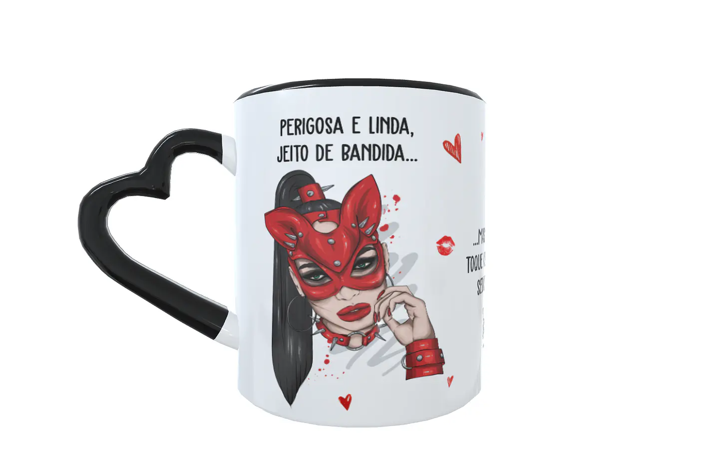 Arte para Caneca Perigosa e linda, jeito de bandida Arquivos Sublimação 7