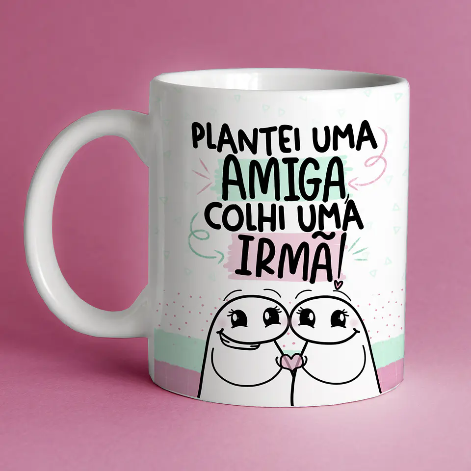 Arte Caneca Flork Amigas Amizade Arquivos Sublimação Png 8