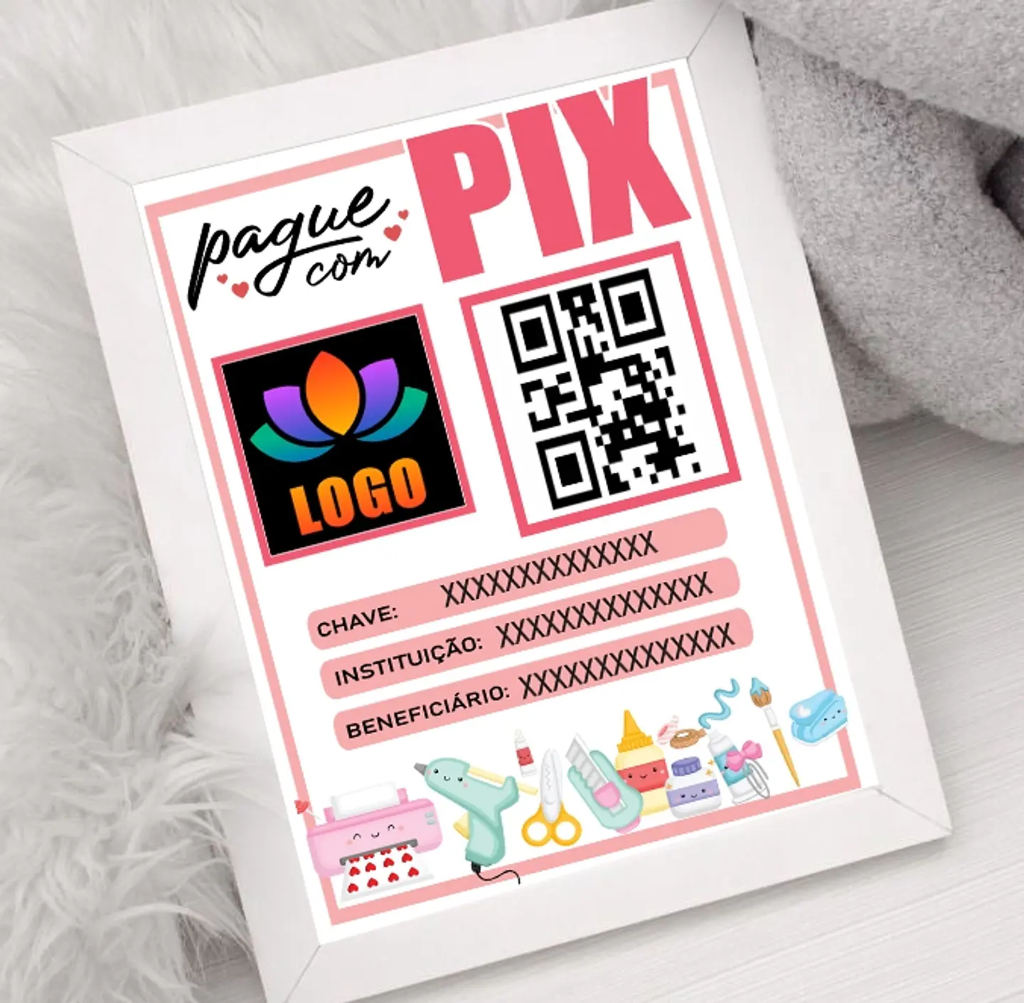 10 Artes Plaquinha Pix Arquivo em CorelDraw  1