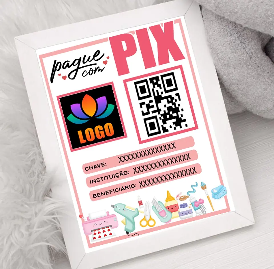 10 Artes Plaquinha Pix Arquivo em CorelDraw  1