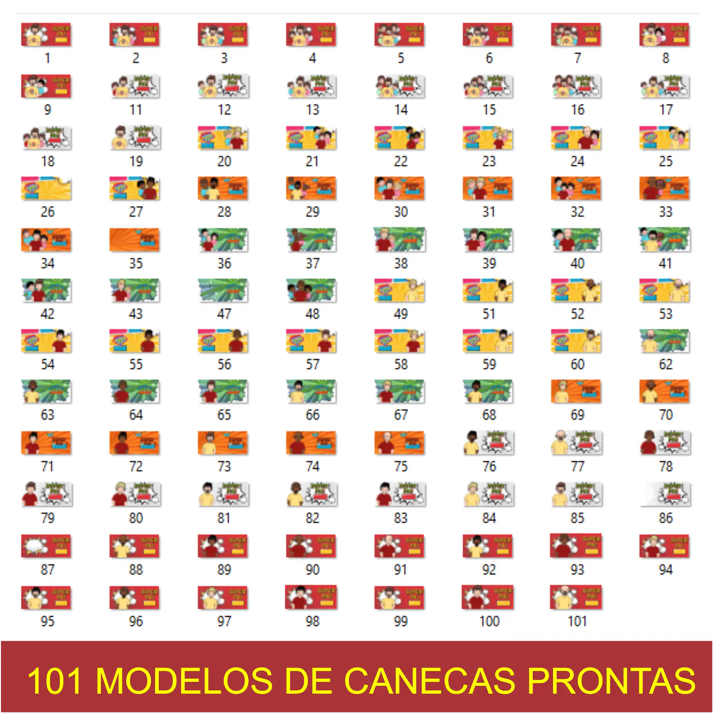 100 Artes Canecas Dia dos Pais em Jpg 3