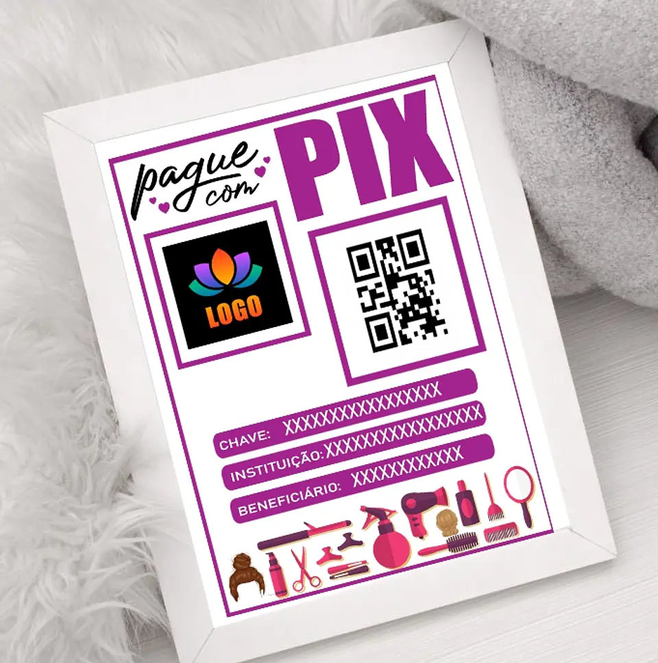 10 Artes Plaquinha Pix Arquivo em CorelDraw  2