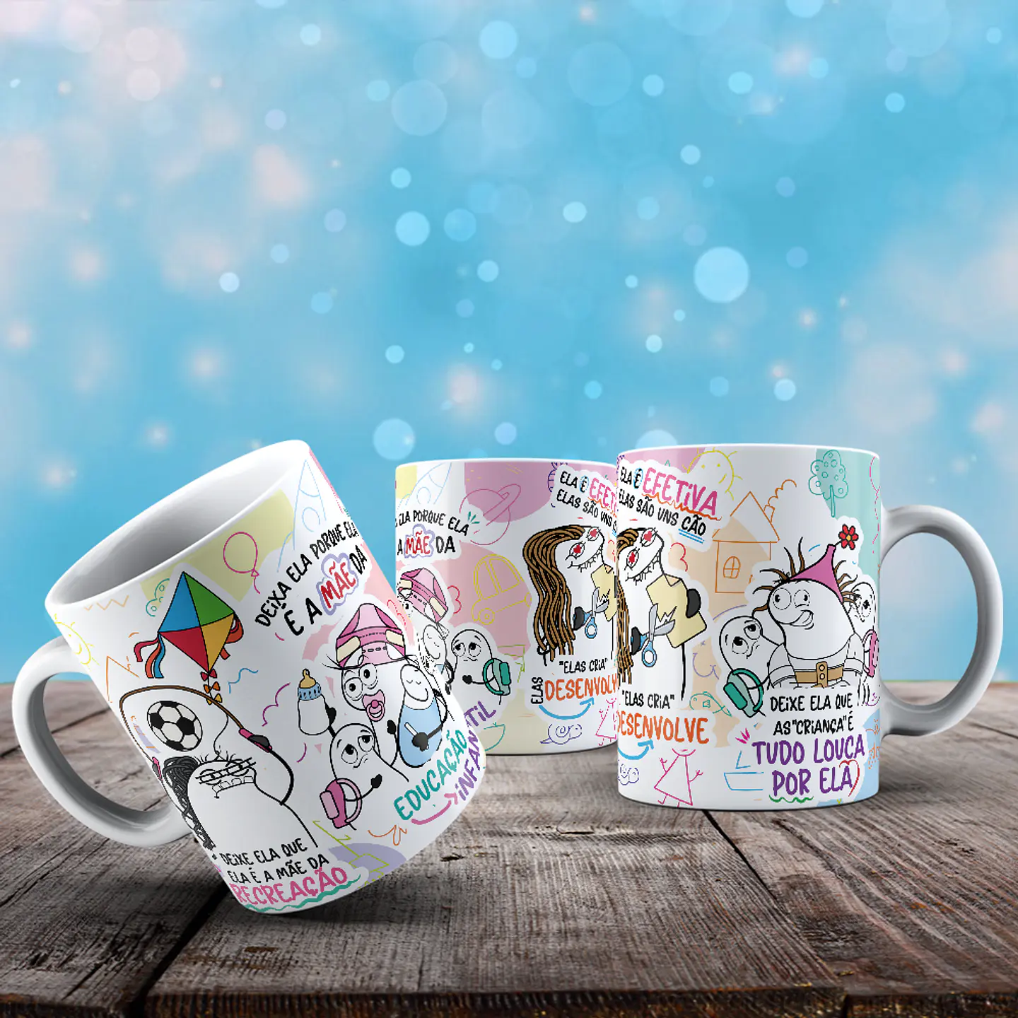 Arte para Caneca Deixe ela que ela é a mãe da recreação - Professora Educadora Arquivo Png 5