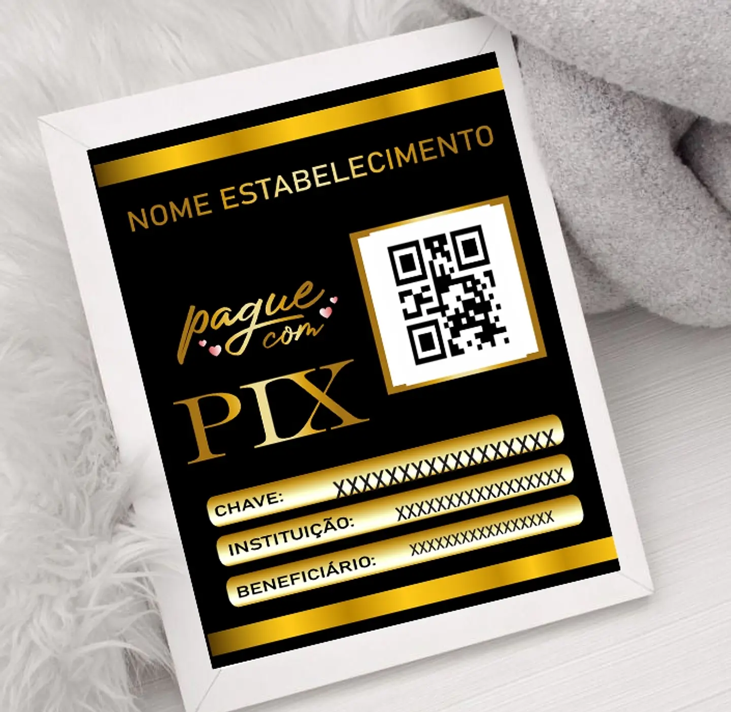 10 Artes Plaquinha Pix Arquivo em CorelDraw  3