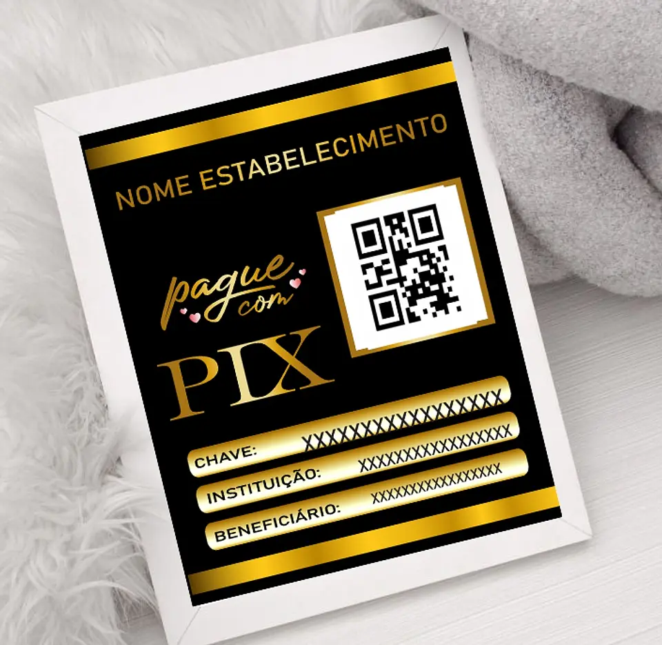 10 Artes Plaquinha Pix Arquivo em CorelDraw  3