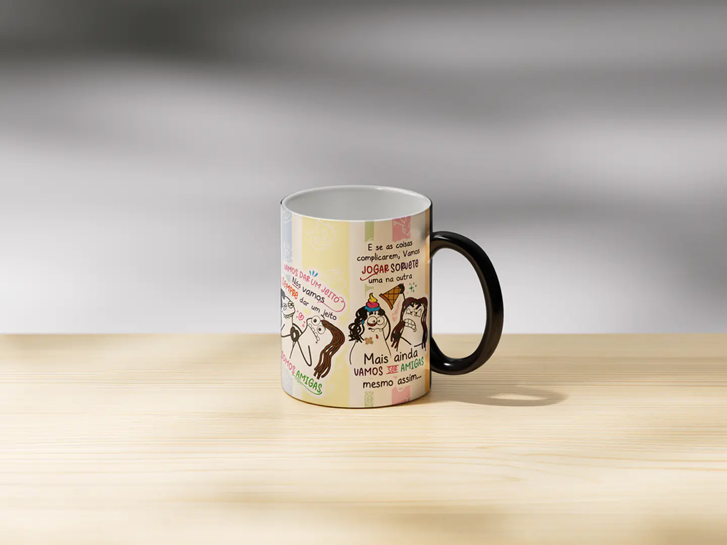 Arte Caneca Eu vou ser sua Amiga pelo resto de nossas vidas - Amigas para Sempre Png 5