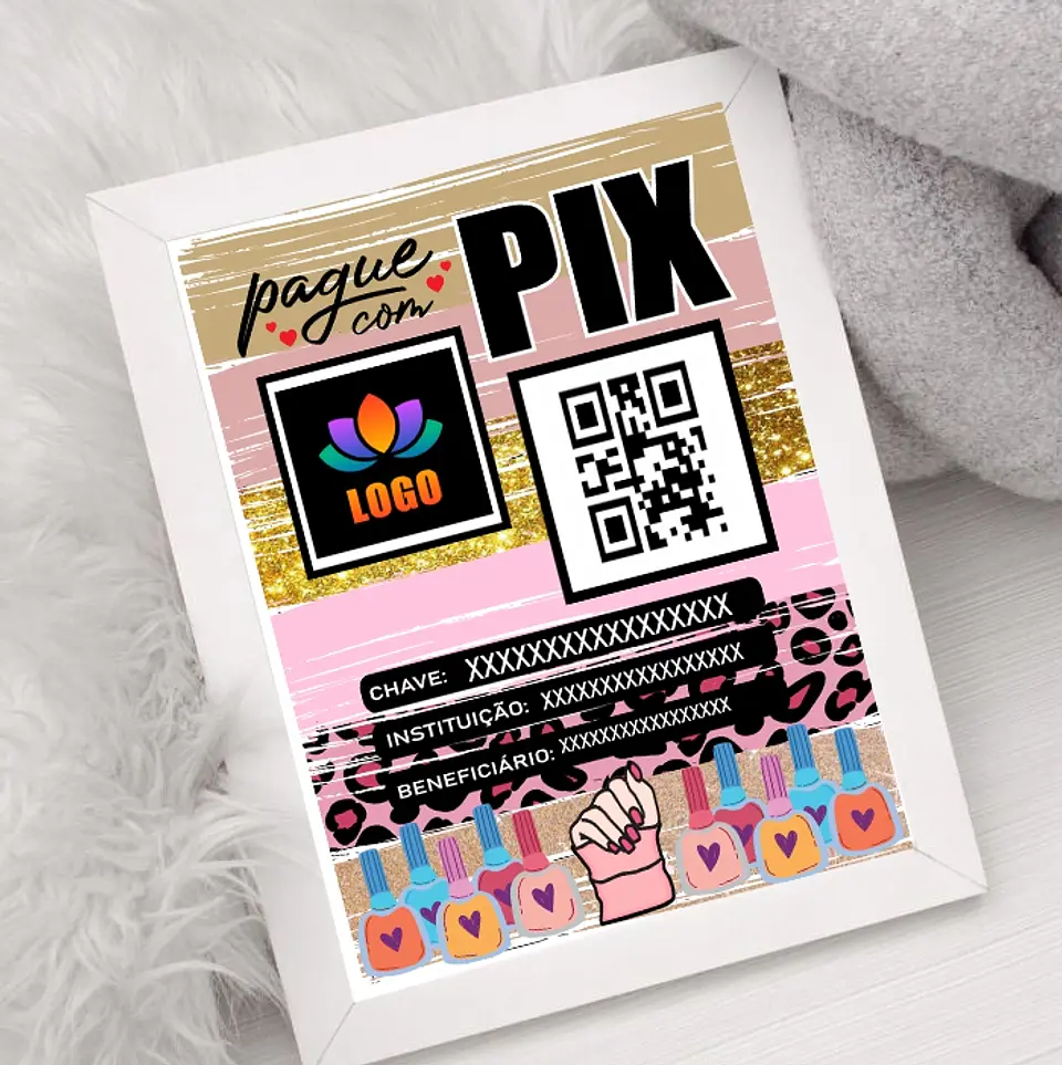 10 Artes Plaquinha Pix Arquivo em CorelDraw  4