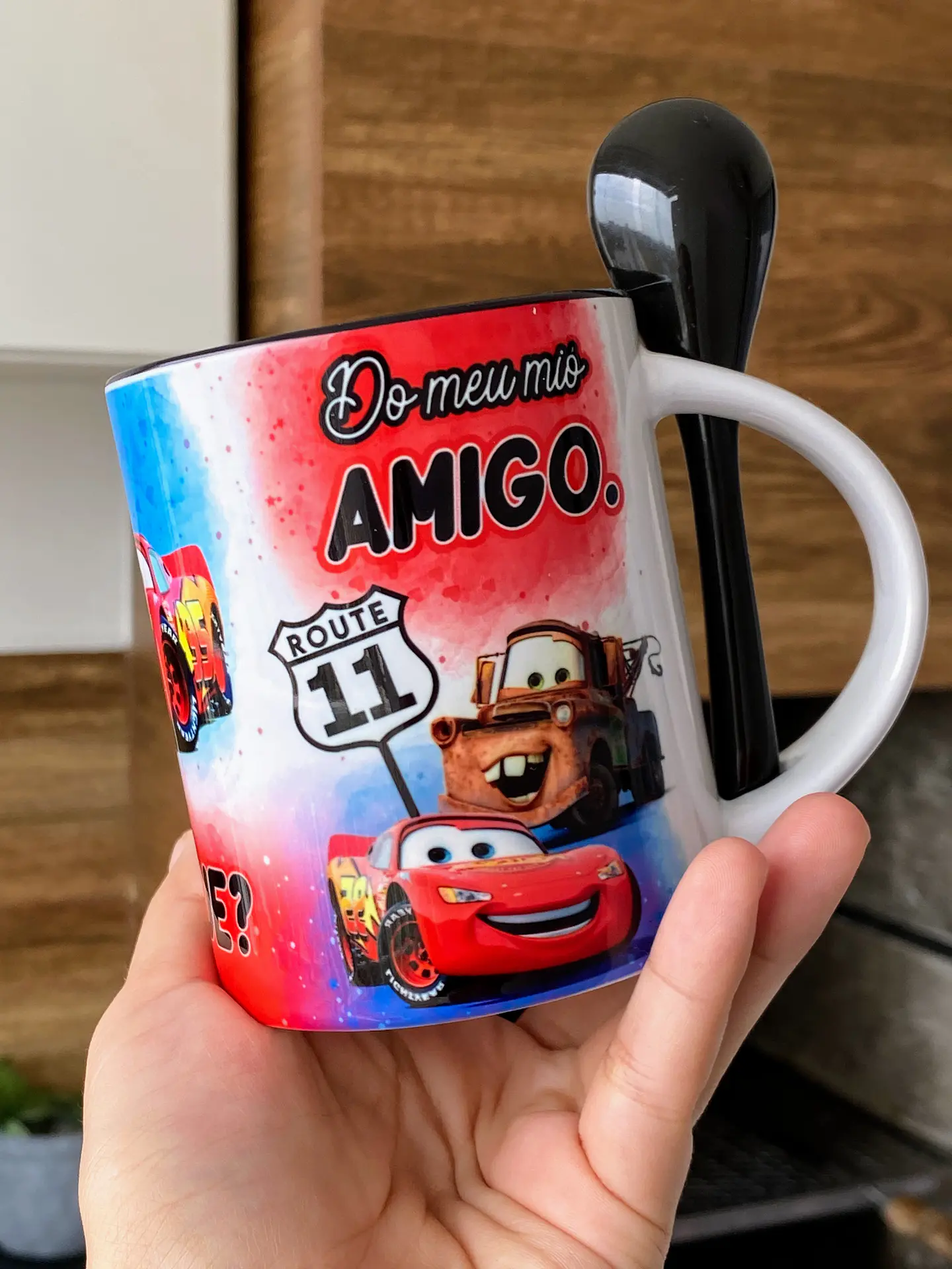Artes Caneca Meu Miô Amigo Carro McQueen em Jpg 2