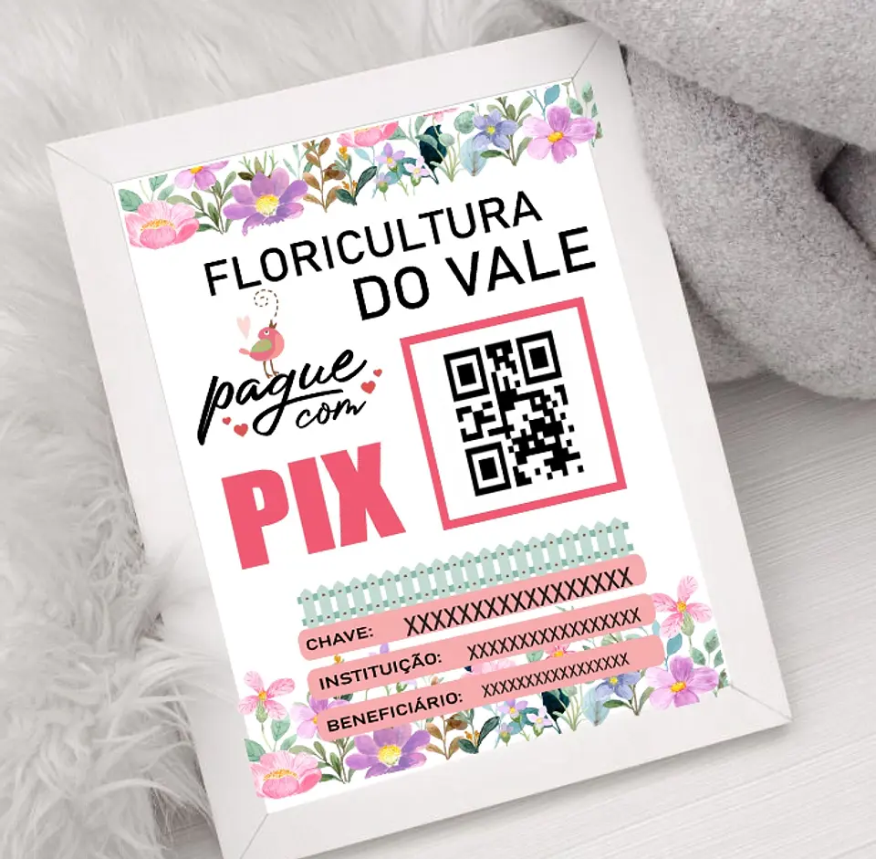 10 Artes Plaquinha Pix Arquivo em CorelDraw  6