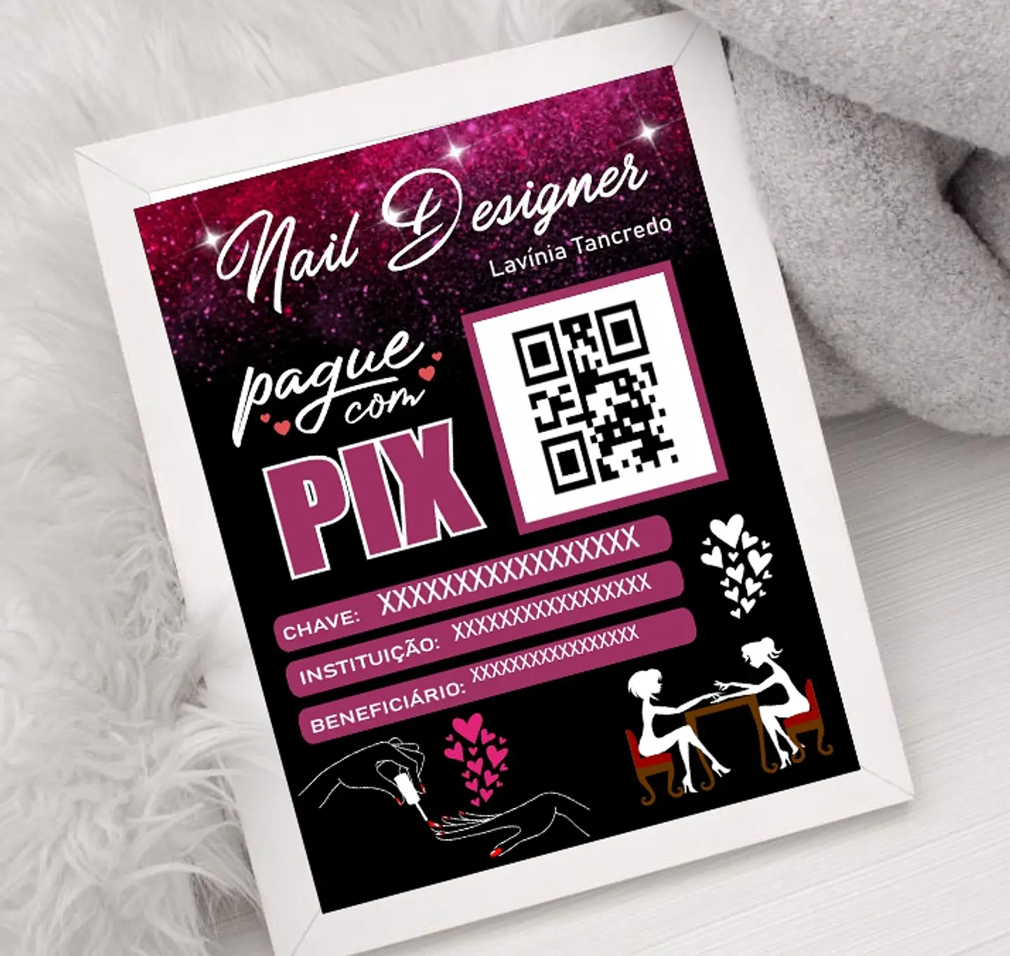 10 Artes Plaquinha Pix Arquivo em CorelDraw  7