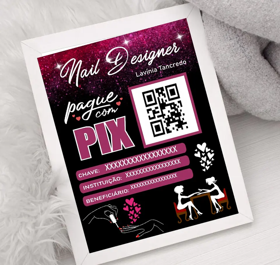 10 Artes Plaquinha Pix Arquivo em CorelDraw  7