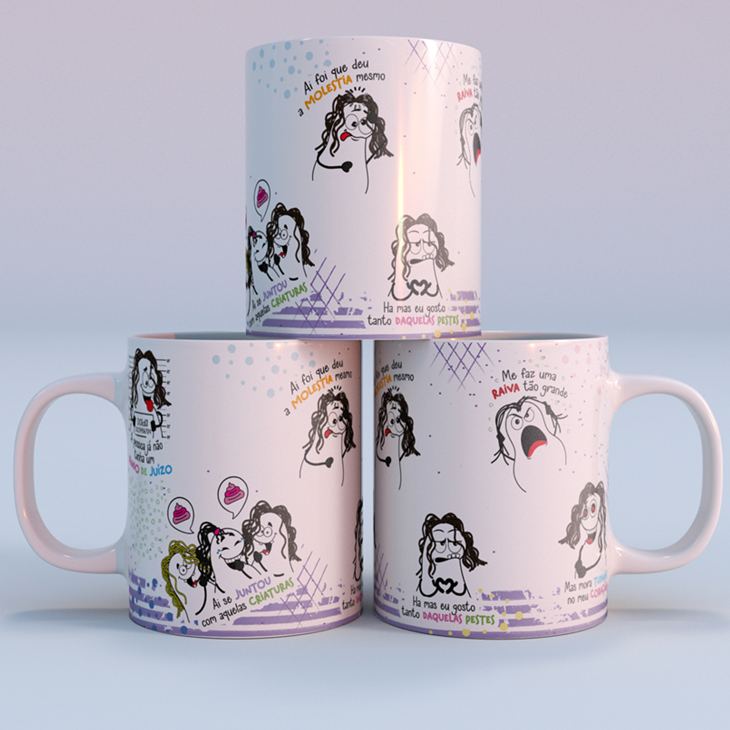 Arte Caneca A Pessoa já não tem um Pingo de Juízo Png 2
