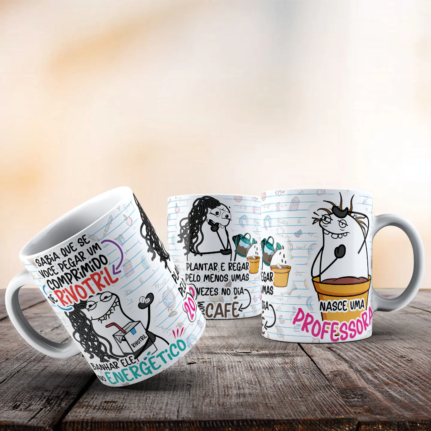 2 Arte para Caneca Sabia que se você pegar um comprimido de rivotril - Professora Rivotril Arquivo Png  1