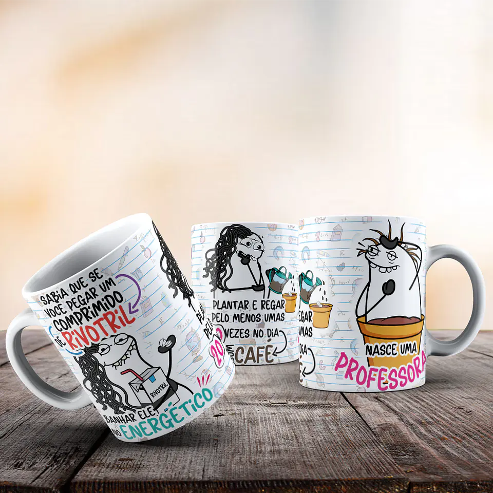 2 Arte para Caneca Sabia que se você pegar um comprimido de rivotril - Professora Rivotril Arquivo Png  1
