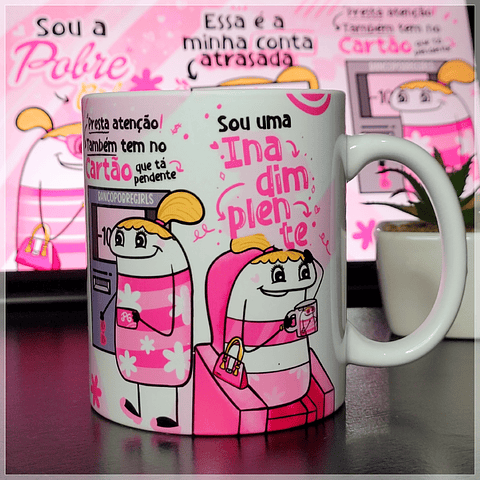 Artes para Caneca Flork Pobre Girl Arquivos Png