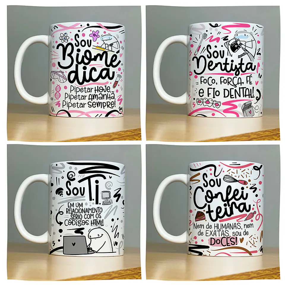 78 Artes Caneca Profissões Vol.2 Arquivo em Jpg 2