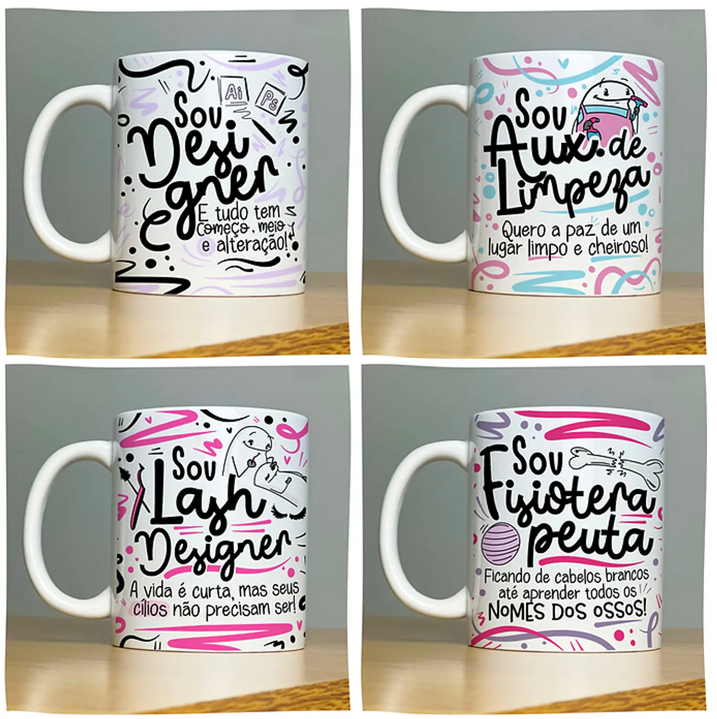 78 Artes Caneca Profissões Vol.2 Arquivo em Jpg 3