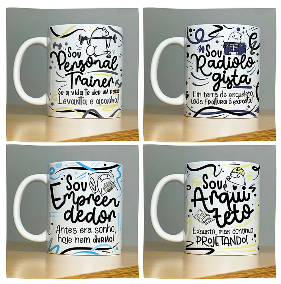 78 Artes Caneca Profissões Vol.2 Arquivo em Jpg 4