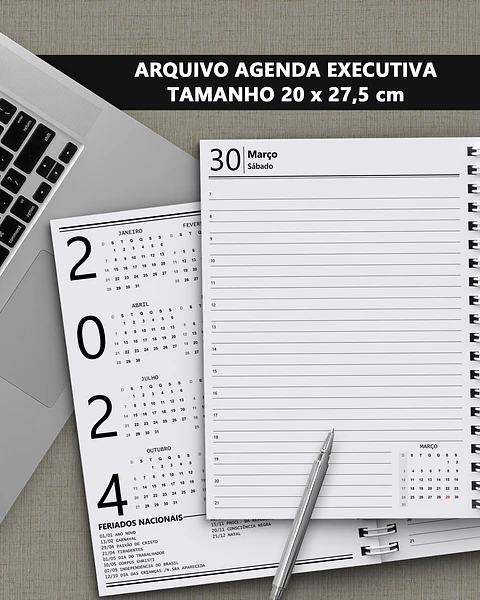 Arquivo Agenda Executiva 2024 em Pdf