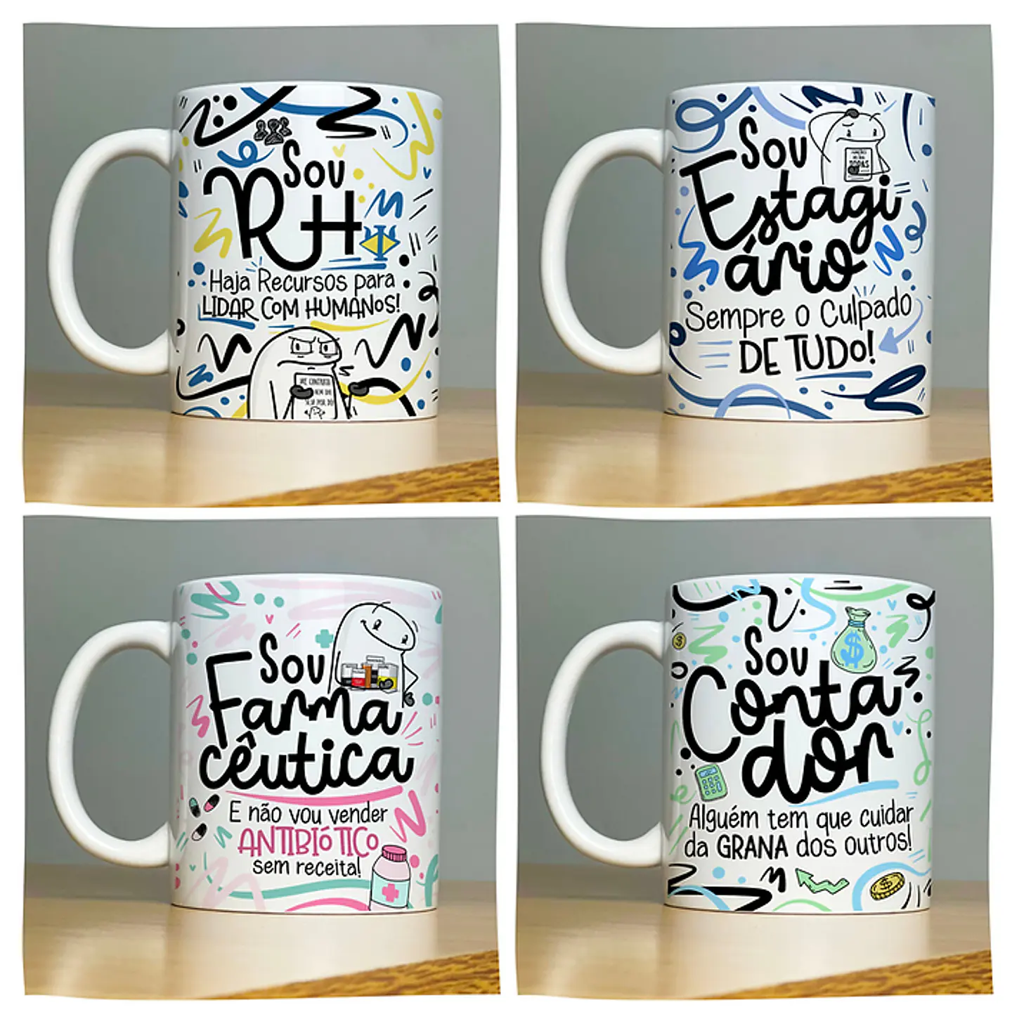 78 Artes Caneca Profissões Vol.2 Arquivo em Jpg 5