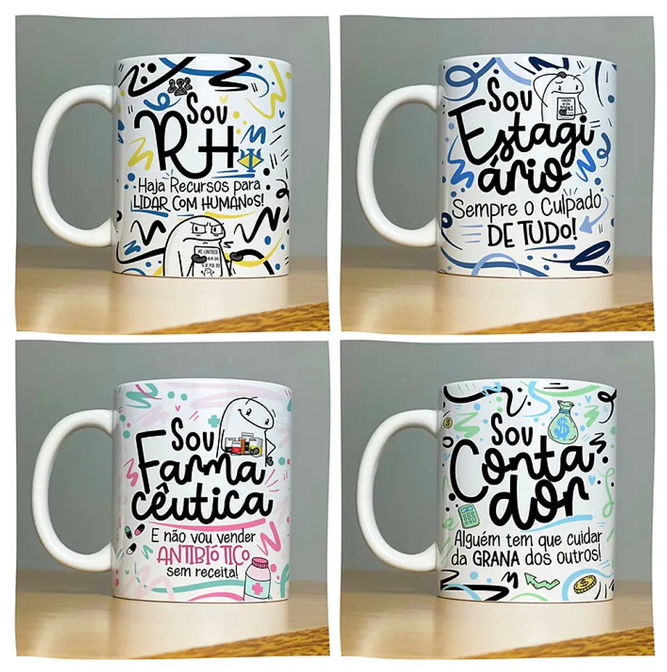 78 Artes Caneca Profissões Vol.2 Arquivo em Jpg 5