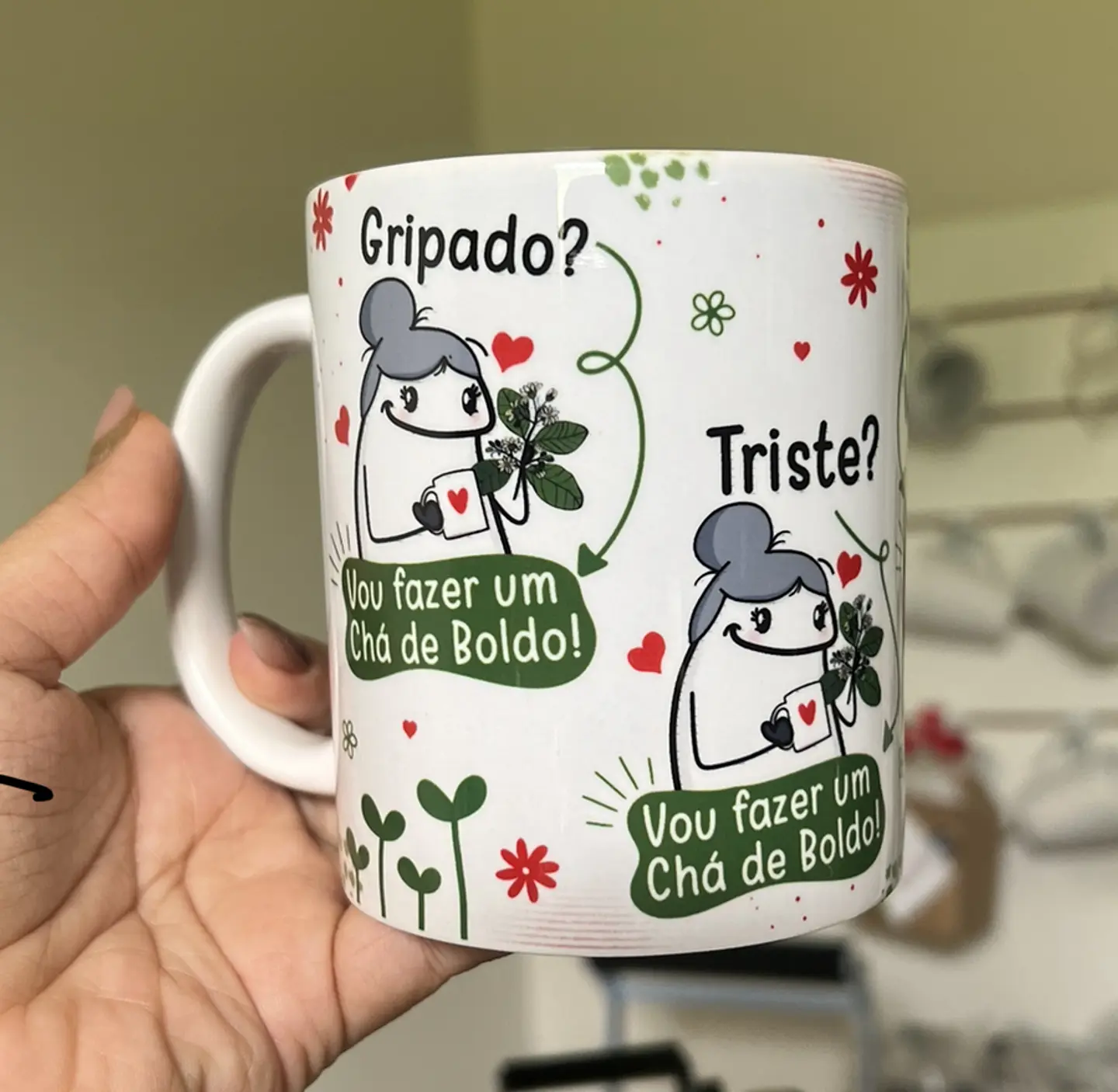 Arte para Caneca Chá de Boldo em Jpg  2