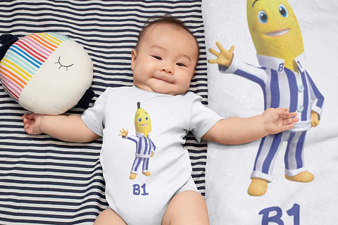 Arte Body Camisa Infantil Bananas de Pijamas B1 e B2 Arquivos Png