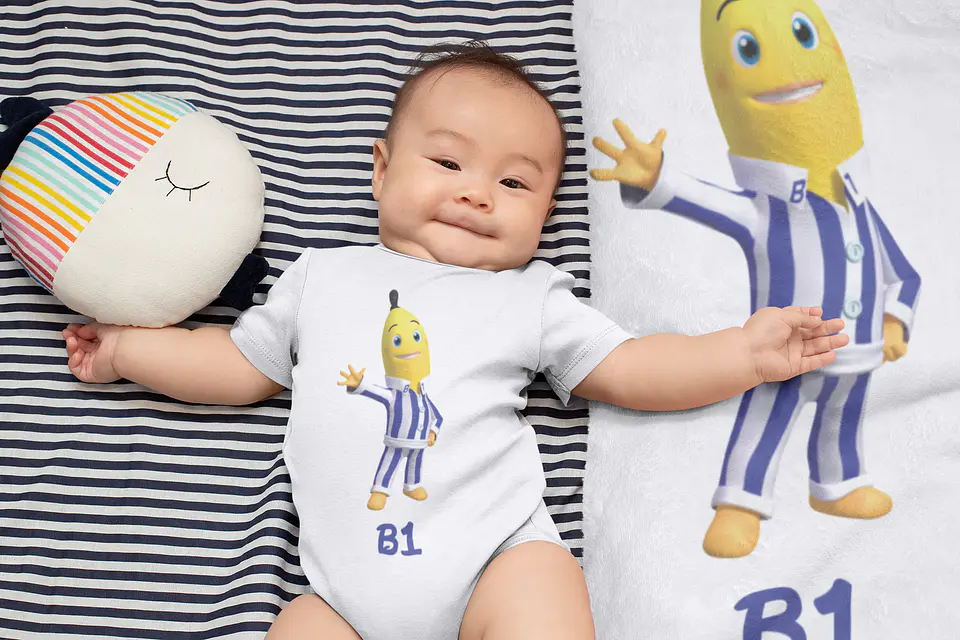 Arte Body Camisa Infantil Bananas de Pijamas B1 e B2 Arquivos Png 1